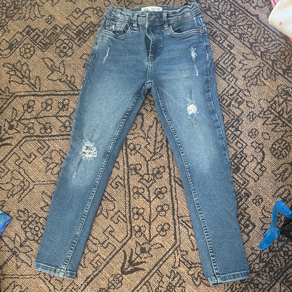 Zara kids distressed jeans.